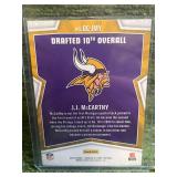 2024 Rookies + Stars Draft Class Red Parallel J.J. McCarthy RC