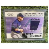 2002 Leaf "Shirt Off My Back" Jersey Relic Matt Williams