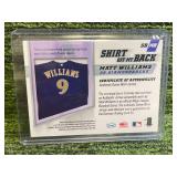 2002 Leaf "Shirt Off My Back" Jersey Relic Matt Williams