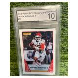 2019 Panini NFL Sticker Collection Patrick Mahomes II Graded 10