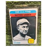 1973 Topps All-Time Batting Leaders Ty Cobb (Poor Condition)