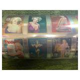Marilyn Monroe Uncut Sheet of Chrome Cards Super Cool Peace