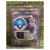 2021 Panini Playbook Next Up Patch Chuba Hubbard