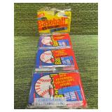 1988 Fleer Baseball Rack Pack of three hobby packs