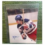 Mike Ervione (Miracle on Ice Captain)  Autographed 8 x 10 Photo with (BAS) Beckett Authenticity