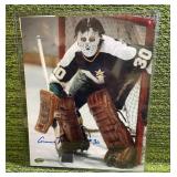 North Stars Cesare Maniago Autographed 8 x 10 Photo with Authenticity