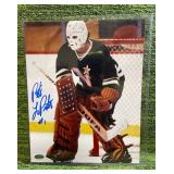 North Stars Pete Lopresti Autographed 8 x 10 Photo with Authenticity