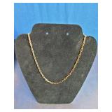 Gold Over Silver Necklace