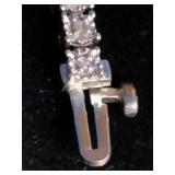 7" Sterling Silver 1/2 CT TW Diamond Tennis Bracelet