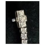 7" Sterling Silver 1/2 CT TW Diamond Tennis Bracelet