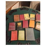 11 Vintage First Editions Books, and 1893 Second Edition Cyclopedia of Common Things, and 1941 Webster Dictionary