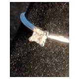 14k White Gold 1/4 CT TDW IGL Certified Diamond Engagement Ring - Size 6.25