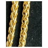 3 28" Goldtone Necklaces