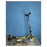 Razor Power Core E90 electric scooter in black and green.