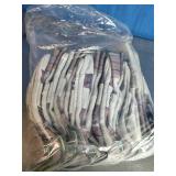 12 Pack of Cowhide leather palm work gloves with a safety cuff.