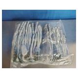 12 Pack  Safety split cowhide leather palm work gloves with a cotton back.