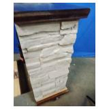 Lifesmart Large Square Infrared Faux Stone Fireplace