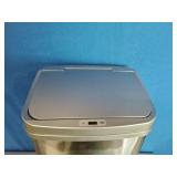 Nine Stars Automatic Kitchen Trash Can, 13 Gallon Stainless Steel, Motion Sensor Hands free Soft Close Lid Garbage Bin, Silver