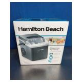 Hamilton Beach Countertop Ice Maker with Easy-Carry Handle.