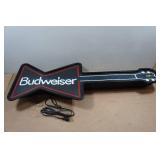 Vintage Budweiser Guitar Lighted Beer Sign