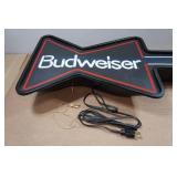 Vintage Budweiser Guitar Lighted Beer Sign