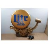 Vintage Large Miller Beer Top/Boxing Bell Talking Sign