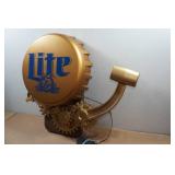 Vintage Large Miller Beer Top/Boxing Bell Talking Sign