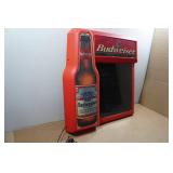 Vintage Budweiser Lightup Dry Erase Board