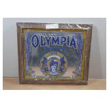 Vintage Olympia Beer Bar Mirror Sign