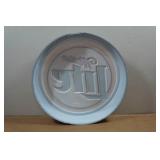 Vintage 18.5" Round Miller Light Wall Sign