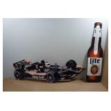 Miller Beer Race Car and Thermometer Signs