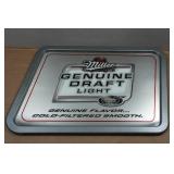 Vintage Miller Beer Advertising Bar Mirror