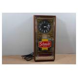 Vintage Schmidt Beer Lighted Clock