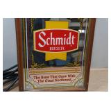 Vintage Schmidt Beer Lighted Clock