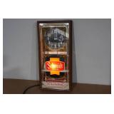Vintage Schmidt Beer Lighted Clock