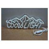 Coors Light Lighted Beer Sign