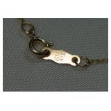 Diamond Pendant with Chain - 10k Yellow Gold