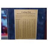Signed Carlton Fisk Photo with Rookie Card