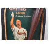 1998 Wood Mark McGwire 70th Homerun Plaque