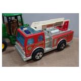 Ertl John Deere Diesel 1:16 Scale Tractor & Buddy L Fire Truck