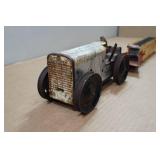 Vintage Marx Wind-Up Tractor & Structo Sandloader Attachment
