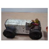 Vintage Marx Wind-Up Tractor & Structo Sandloader Attachment