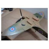 Handmade Wood Spitfire of England WWII Airplane