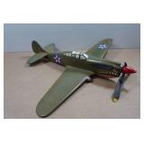 Curtiss P-40 WWII Warhawk Wood Fighter Airplane