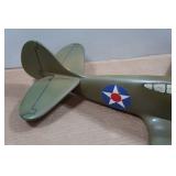 Curtiss P-40 WWII Warhawk Wood Fighter Airplane