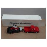 Eastwood Automobilia Truck, Trailer and Racecar Set