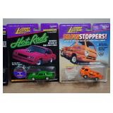 Johnny Lightning Die Casts - Boss Cuda, 1969 Pro Street, Beastmobile