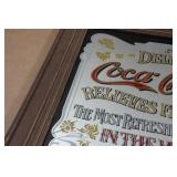 Vintage Coca-Cola Framed Mirror