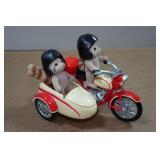 Sylvanian Calico Critters Family Motorcycle and Side Car
