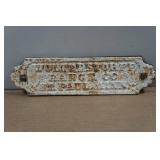 Vintage Wolterstorff Range Co St Paul MN Cast Iron Sign